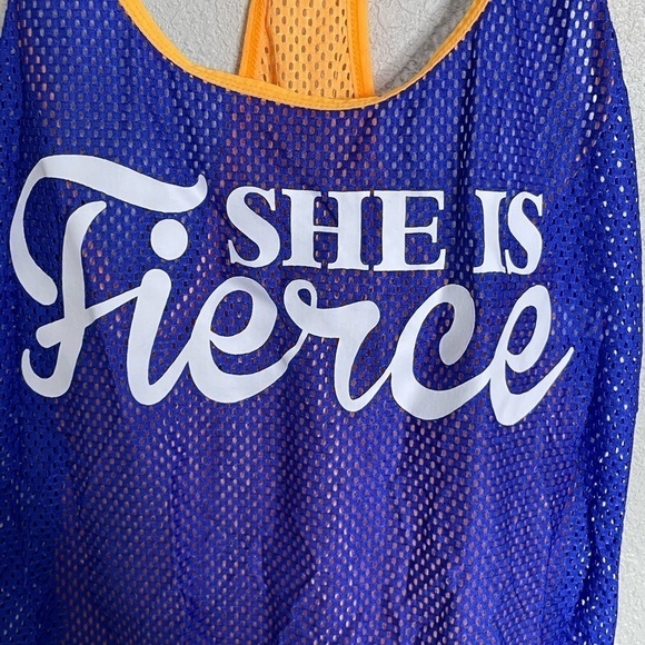 Lorna Jane Colorblock She Is Fierce Netted Jersey XS - Picture 3 of 5